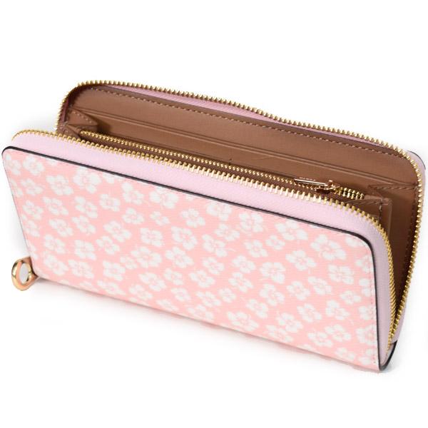 【美品】COACH コーチ 長財布 ピンク系 レザー トリコロール COACH コーチ 長財布 PVC レザー フラワー 花柄 フローラル