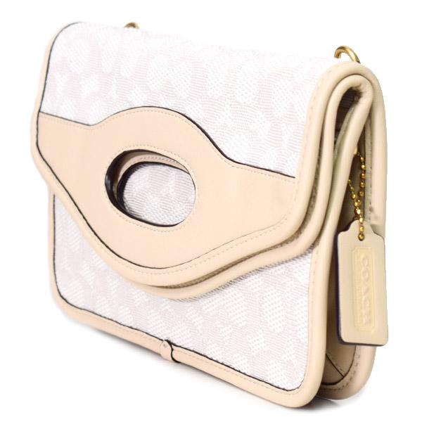 COACH（コーチ） バッグ ジャガード レザー シグネチャー フォールド 