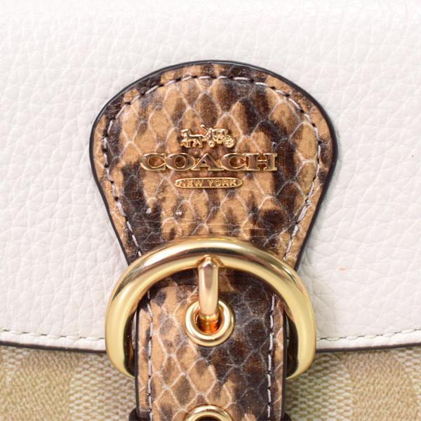 コーチ 財布 COACH コーティングキャンバス レザー シグネチャー スネーク パイソン クリオ ミディアム ウォレット 二つ折り財布 ライトカーキチャークマルチ CA440 COACH（コーチ） 財布 コーティングキャンバス レザー シグネチャー