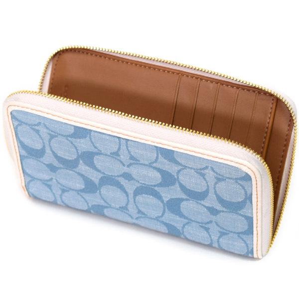 コーチ 財布 二つ折り COACH COACH（コーチ） 財布 シャンブレー レザー シグネチャー ミディアム