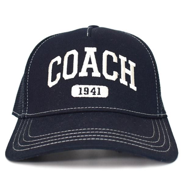 コーチ 帽子 COACH シグネチャー コットン メッシュ ロゴ エンブロイダード トラッカー ハット キャップ ブラック CAA61 COACH（コーチ） 帽子 シグネチャー コットン メッシュ ロゴ エンブ