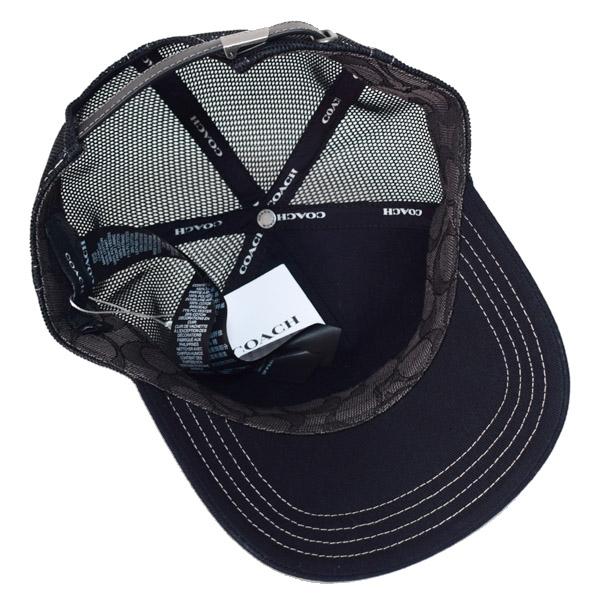 コーチ 帽子 COACH シグネチャー コットン メッシュ ロゴ エンブロイダード トラッカー ハット キャップ ブラック CAA61 COACH（コーチ） 帽子 シグネチャー コットン メッシュ ロゴ エンブ