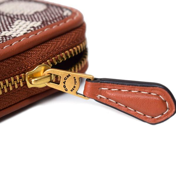 COACH（コーチ） カードケース ジャガード レザー シグネチャー