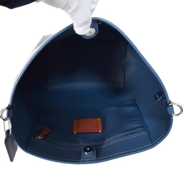 コーチ バッグ COACH バケツ型 デニム パテント コーティングキャンバス レザー シグネチャー シティ バケット ロゴ 2way レザー クロスボディ 斜め掛け ショルダー ハンドバッグ ダークデニム CAK29 COACH（コーチ） バッグ バケツ型 デニム パテント コーティング