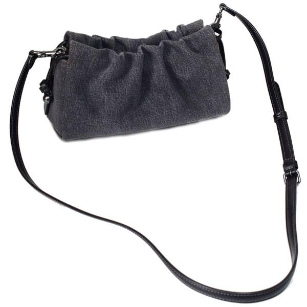 COACH コーチ バッグ デニム 巾着 レザー フェイ ロゴ 3WAY