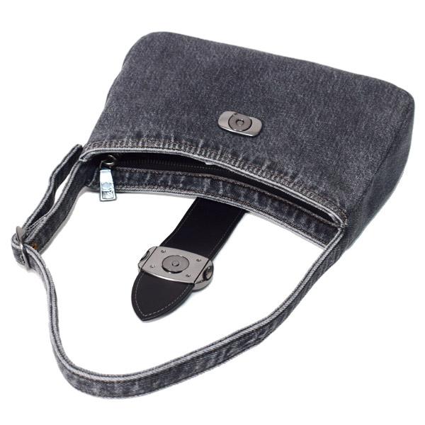 COACH（コーチ） バッグ デニム エライザ レザー ロゴ ワンハンドル