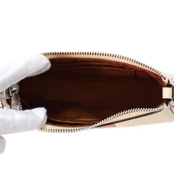 COACH（コーチ） バッグ ぺブルレザー テリ ストライプ ミニ ロゴ 2way