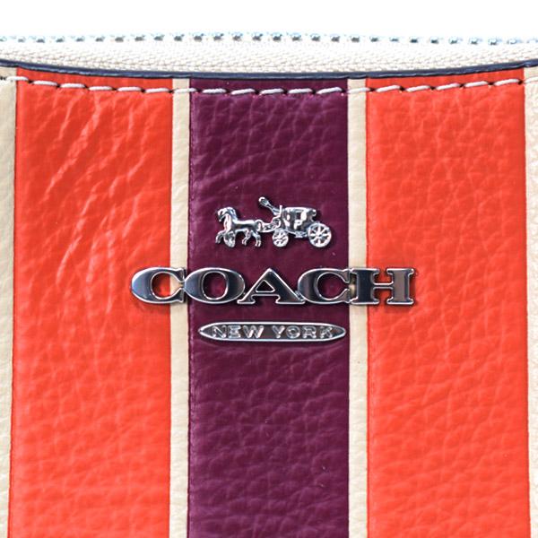COACH（コーチ） バッグ ぺブルレザー テリ ストライプ ミニ ロゴ 2way