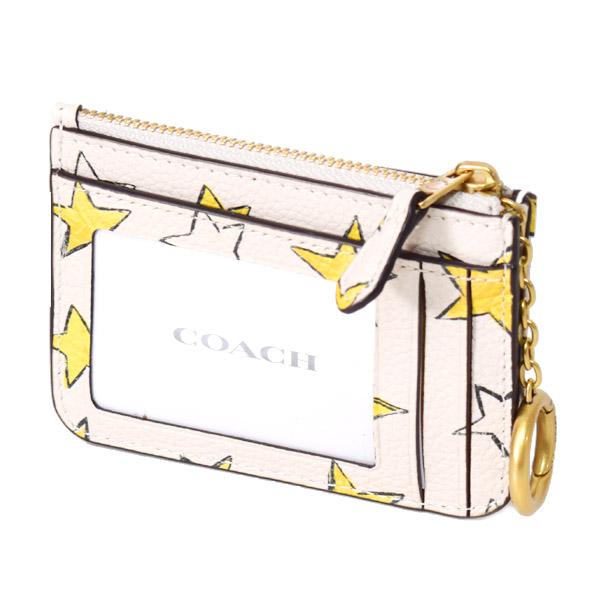 ✨未使用✨COACH コーチ IDケース ケース キーリング レザー 金具 COACH（コーチ） カードケース レザー エッセンシャル 星 スター