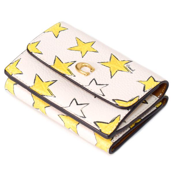 COACH（コーチ） 財布 レザー エッセンシャル 星 スター プリント ミニ