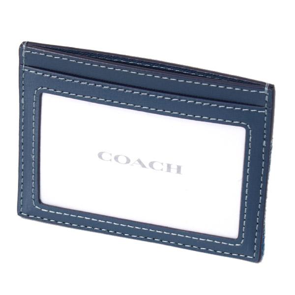 COACH 財布 カードケース ケース デニム ホース キャリッジ ロゴ COACH（コーチ） カードケース デニム レザー キルティング ロゴ