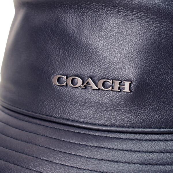 COACH コーチ 帽子 レザー コットン シグネチャー ロゴ バケット COACH コーチ 帽子 レザー コットン シグネチャー ロゴ バケット
