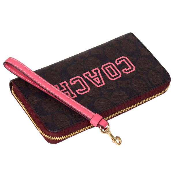 COACH シグネチャー リストレット 長財布 COACH】コーチ コーティングキャンバス レザー シグネチャー ヴァー