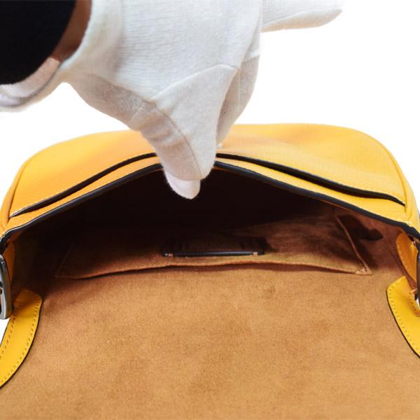 COACH（コーチ） バッグ ぺブルレザー ストライプ メイシー サドル