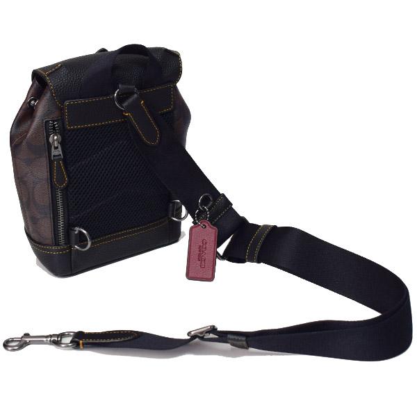 新品　COACH ハドソン クロスボディ シグネチャー マホガニー COACH（コーチ） バッグ コーティングキャンバス レザー シグネチャー