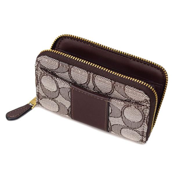 COACH（コーチ） カードケース ジャガード レザー シグネチャー