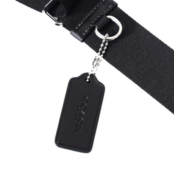 コーチ バッグ COACH ジャガード レザー シグネチャー スリング スプリント ロゴ フラップ バックパック ワンショルダー リュックサック ボディバッグ チャコール×ブラック CBF64 COACH（コーチ） バッグ ジャガード レザー シグネチャー スリング