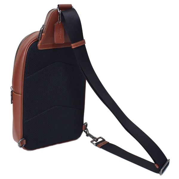 コーチ メンズ バッグ COACH コーティングキャンバス レザー シグネチャー イーサン パック ロゴ ワンショルダー バックパック ボディバッグ タン×ビンテージブラウン CBI71 COACH（コーチ） メンズ バッグ コーティングキャンバス レザー