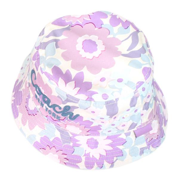 COACH（コーチ） 帽子 バケハ コットン 刺〓 シグネチャー ロゴ