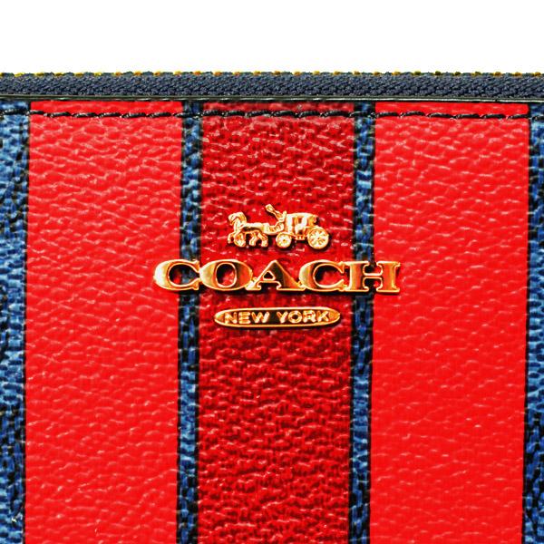 COACH（コーチ） 長財布 コーティングキャンバス レザー シグネチャー