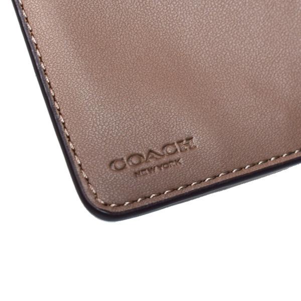 COACH（コーチ） 財布 ぺブルレザー ロゴ ミディアム コーナー ジップ