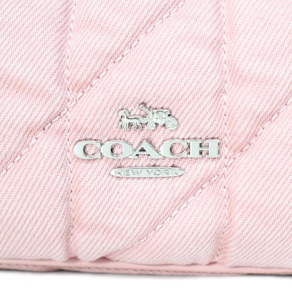 COACH（コーチ） バッグ デニム レザー 三日月型 キルティング
