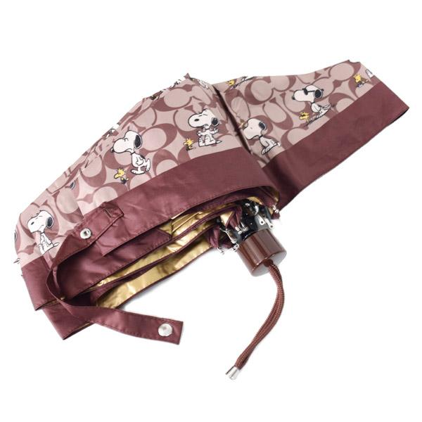 限定コラボ【COACH×PEANUTS】UVカット 折り畳み傘/スヌーピー COACH PEANUTS コーチ 折り畳み傘 日傘 スヌーピー 傘 - メルカリ