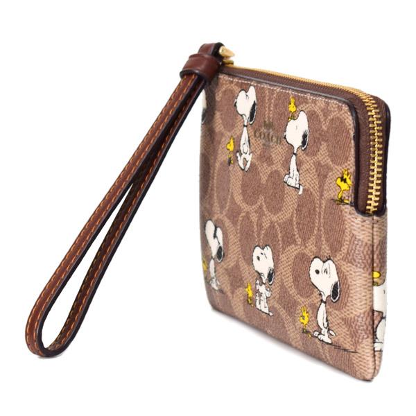 COACH（コーチ） マルチポーチ スヌーピー レザー シグネチャー 