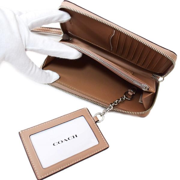 COACH（コーチ） 長財布 コーティングキャンバス レザー シグネチャー