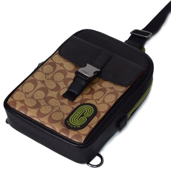 専用COACH メンズショルダー バックパック カーキ×オリーブ