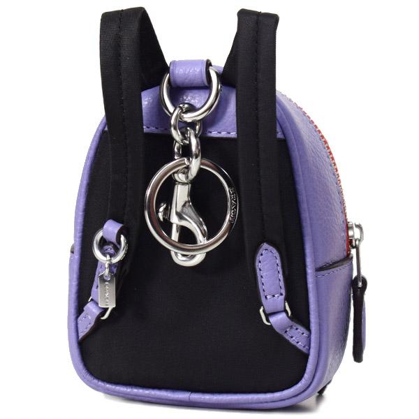 COACH コーチ キーホルダー ペブルレザー リュックサック