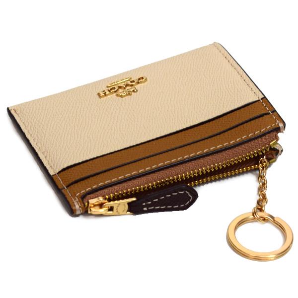 Coach コーチ コインケース グリーン キーホルダー クロスグレイン レザー COACH コーチ 小銭入れ クロスグレインレザー ロゴ キーリング