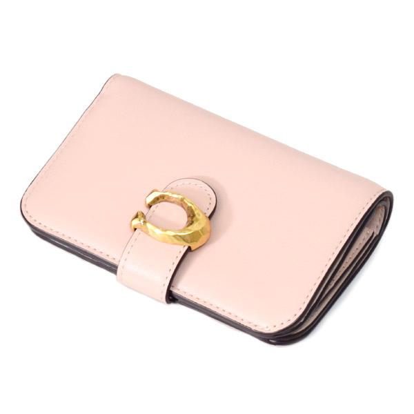 COACH（コーチ） 財布 レザー タビー ロゴ コンパクト ウォレット 二
