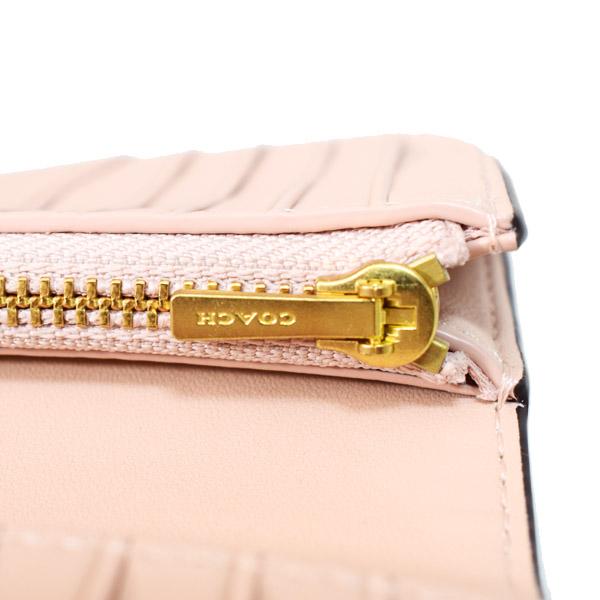 COACH（コーチ） 財布 レザー タビー ロゴ コンパクト ウォレット 二