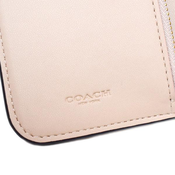 COACH（コーチ） 財布 レザー タビー ロゴ コンパクト ウォレット 二