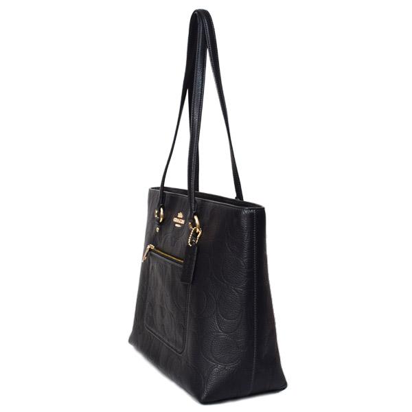 COACH（コーチ） バッグ ぺブルレザー シグネチャー 型押し