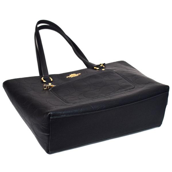 COACH（コーチ） バッグ ぺブルレザー シグネチャー 型押し