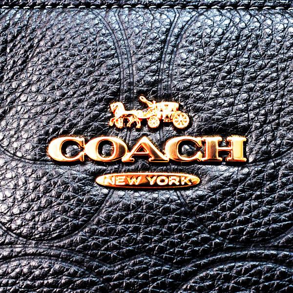 COACH（コーチ） バッグ ぺブルレザー シグネチャー 型押し