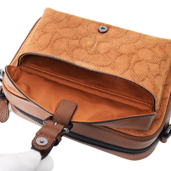COACH（コーチ） メンズ バッグ スエード ぺブルレザー シグネチャー