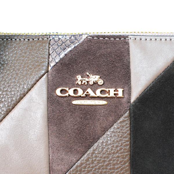 COACH（コーチ） バッグ パッチワーク スエード パイソン レザー