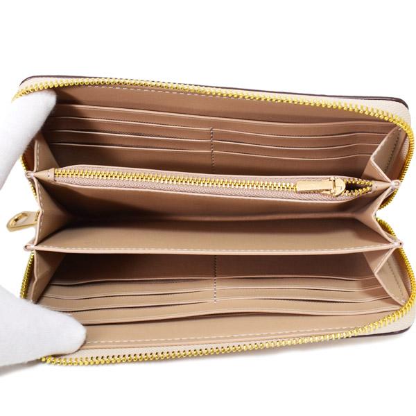 COACH（コーチ） 長財布 ぺブルレザー シグネチャー 型押し リスト