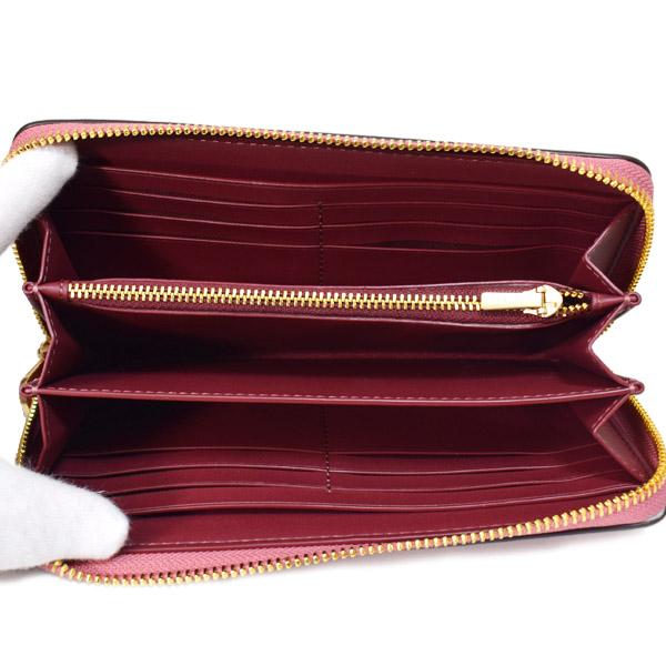 COACH（コーチ） 長財布 ぺブルレザー シグネチャー 型押し リスト