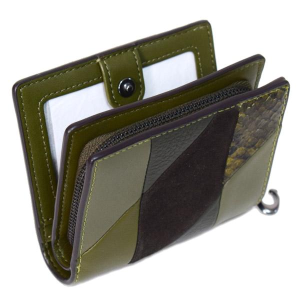 COACH（コーチ） 財布 レザー スエード パイソン スネーク パッチ