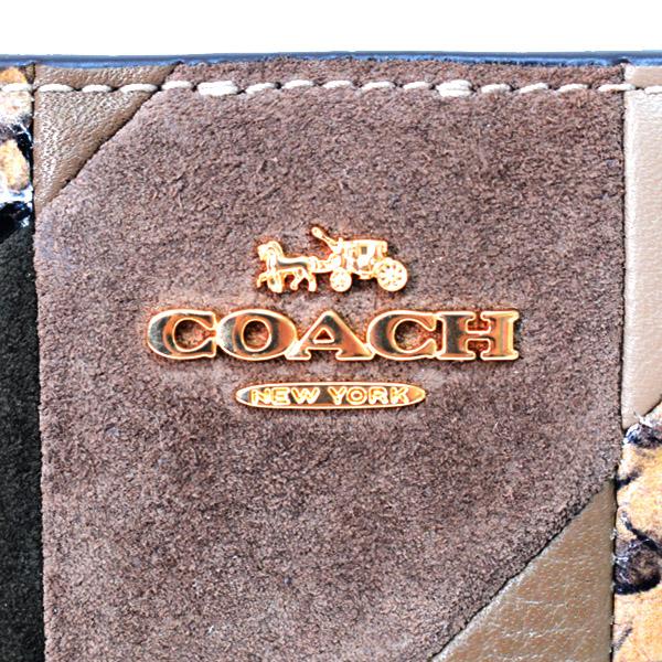 COACH（コーチ） 財布 レザー スエード パイソン スネーク パッチ
