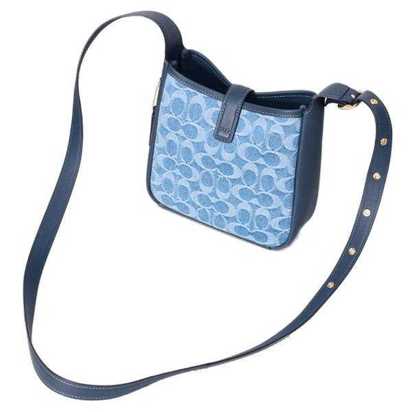 COACH（コーチ） バッグ デニム レザー シグネチャー ハドリー ターン 