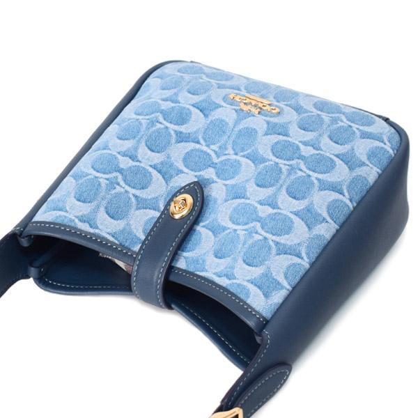 COACH（コーチ） バッグ デニム レザー シグネチャー ハドリー ターン