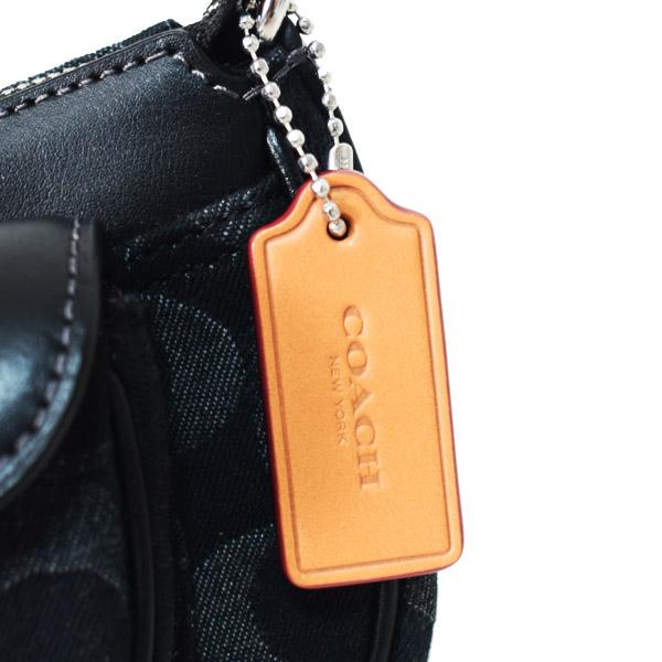 COACH（コーチ） バッグ デニム レザー シグネチャー ミニ アシュトン
