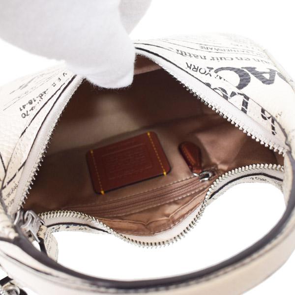 COACH（コーチ） バッグ レザー ニュースペーパー プリント カルメン