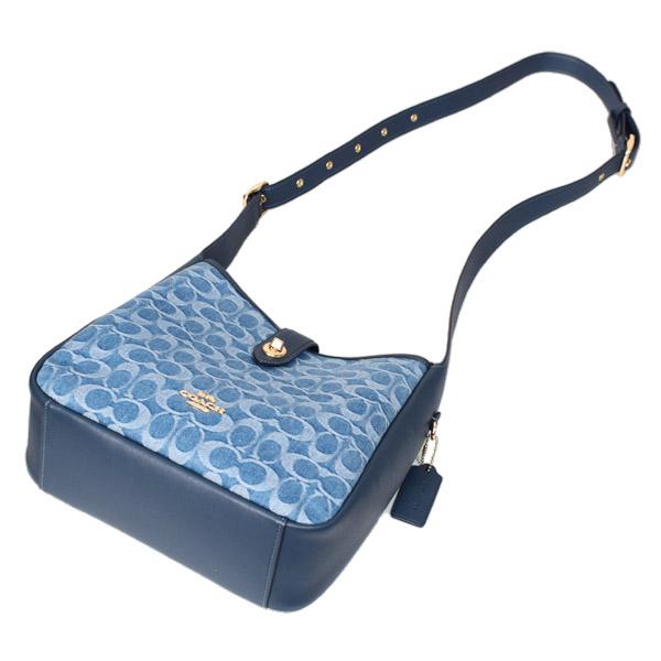 COACH（コーチ） バッグ デニム レザー シグネチャー ハドリー