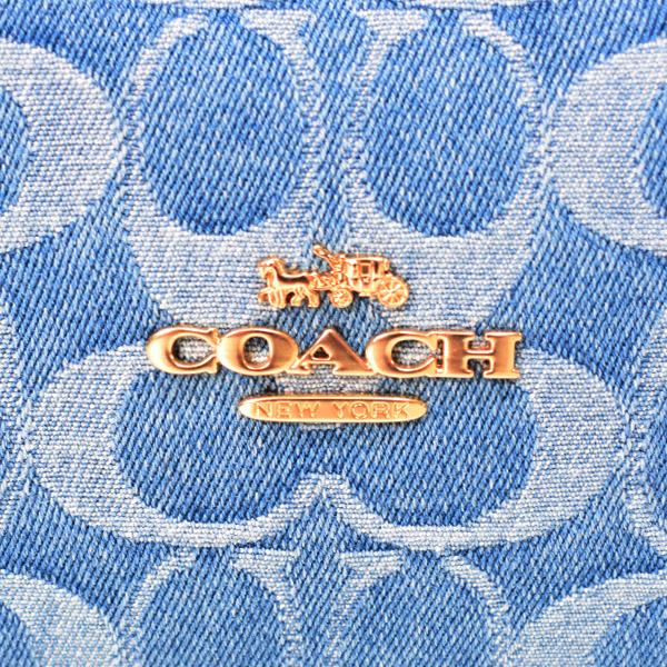 COACH（コーチ） バッグ デニム レザー シグネチャー ハドリー